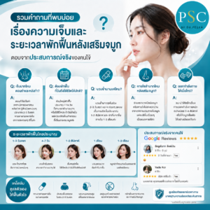 รวมคำถามที่พบบ่อยเรื่องความเจ็บและระยะเวลาพักฟื้นหลังเสริมจมูก ตอบจากประสบการณ์จริงของคนไข้