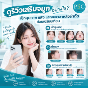 ดูรีวิวเสริมจมูกอย่างไร? เช็กมุมภาพ แสง และระยะเวลาหลังผ่าตัดก่อนเปรียบเทียบ