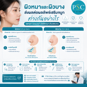 ผิวหนาและผิวบางส่งผลต่อผลลัพธ์เสริมจมูกต่างกันอย่างไร แพทย์วางแผนอย่างไรให้เหมาะกับแต่ละคน