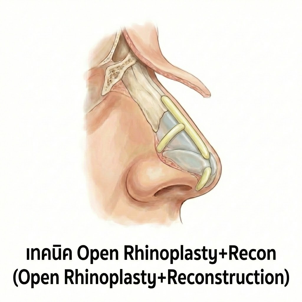 เสริมจมูก open&recon ด้วยเทคนิคพิเศษที่ PSCClinic