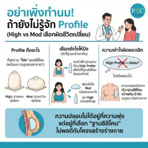 High Profile vs Moderate Profile เลือกความพุ่งของซิลิโคนอย่างไรให้ไม่ดูปลอม? (เรื่องที่คนโฟกัสแต่ cc มักพลาด!)