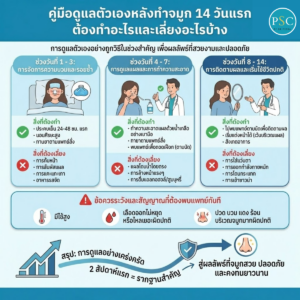 คู่มือดูแลตัวเองหลังทำจมูก 14 วันแรก ต้องทำอะไรและเลี่ยงอะไรบ้าง