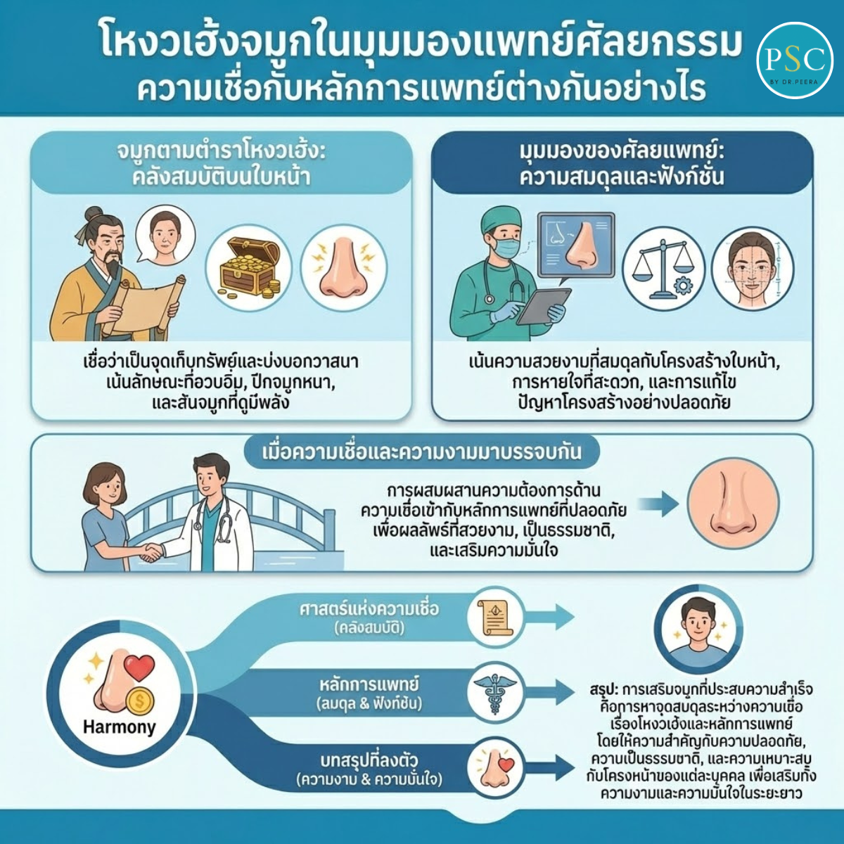 โหงวเฮ้งจมูกในมุมมองแพทย์ศัลยกรรม ความเชื่อกับหลักการแพทย์ต่างกันอย่างไร