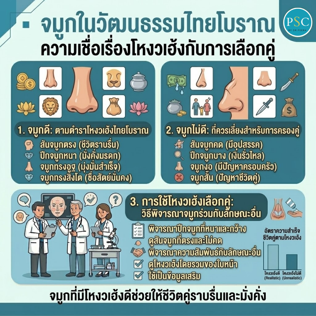 จมูกในวัฒนธรรมไทยโบราณ ความเชื่อเรื่องโหงวเฮ้งกับการเลือกคู่