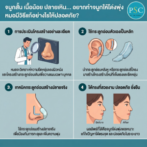 จมูกสั้น เนื้อน้อย ปลายเหิน... อยากทำจมูกให้โด่งพุ่ง หมอมีวิธีแก้อย่างไรให้ปลอดภัย?