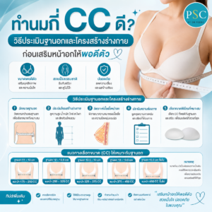 ทำนมกี่ CC ดี? วิธีประเมินฐานอกและโครงสร้างร่างกายก่อนเสริมหน้าอกให้พอดีตัว